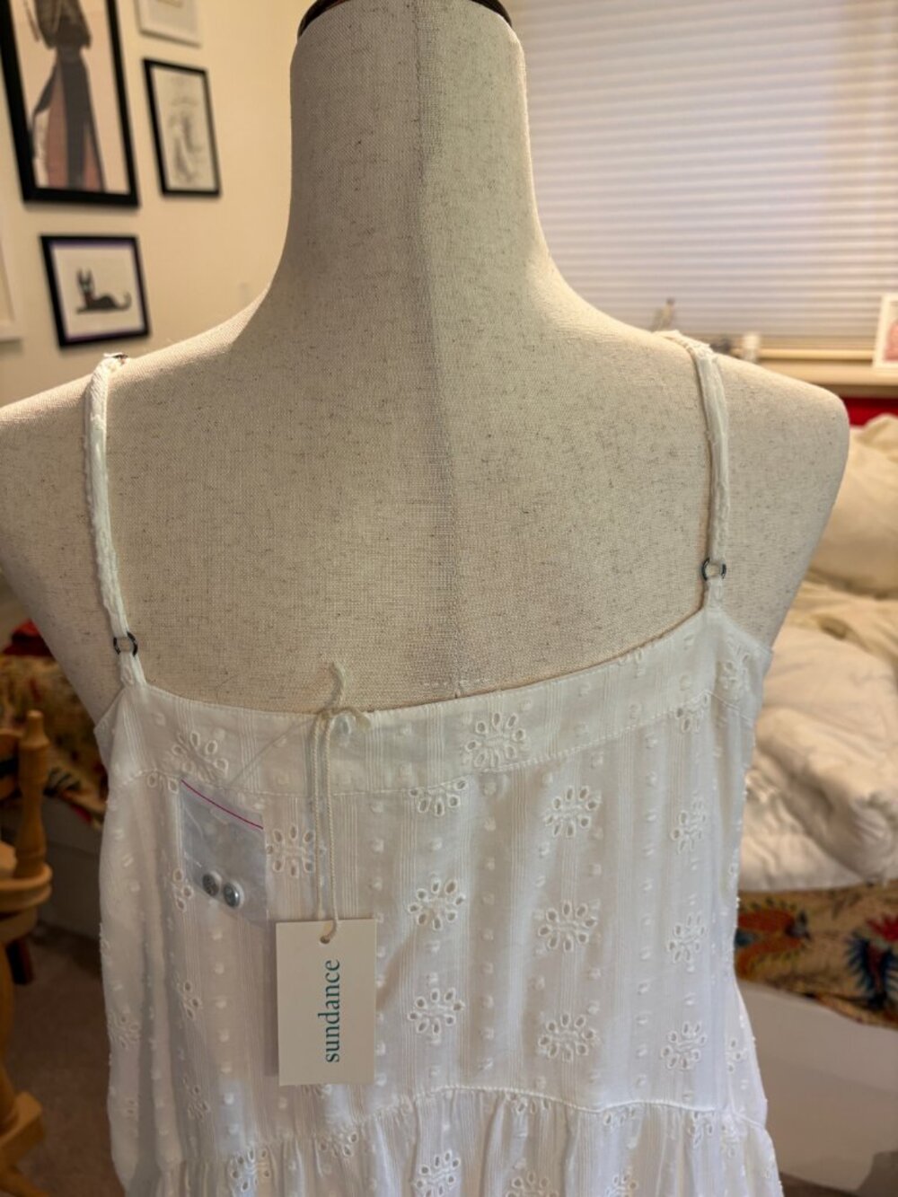 Sundance Eyelet Maxi Dress NWT - Picture 4 of 6